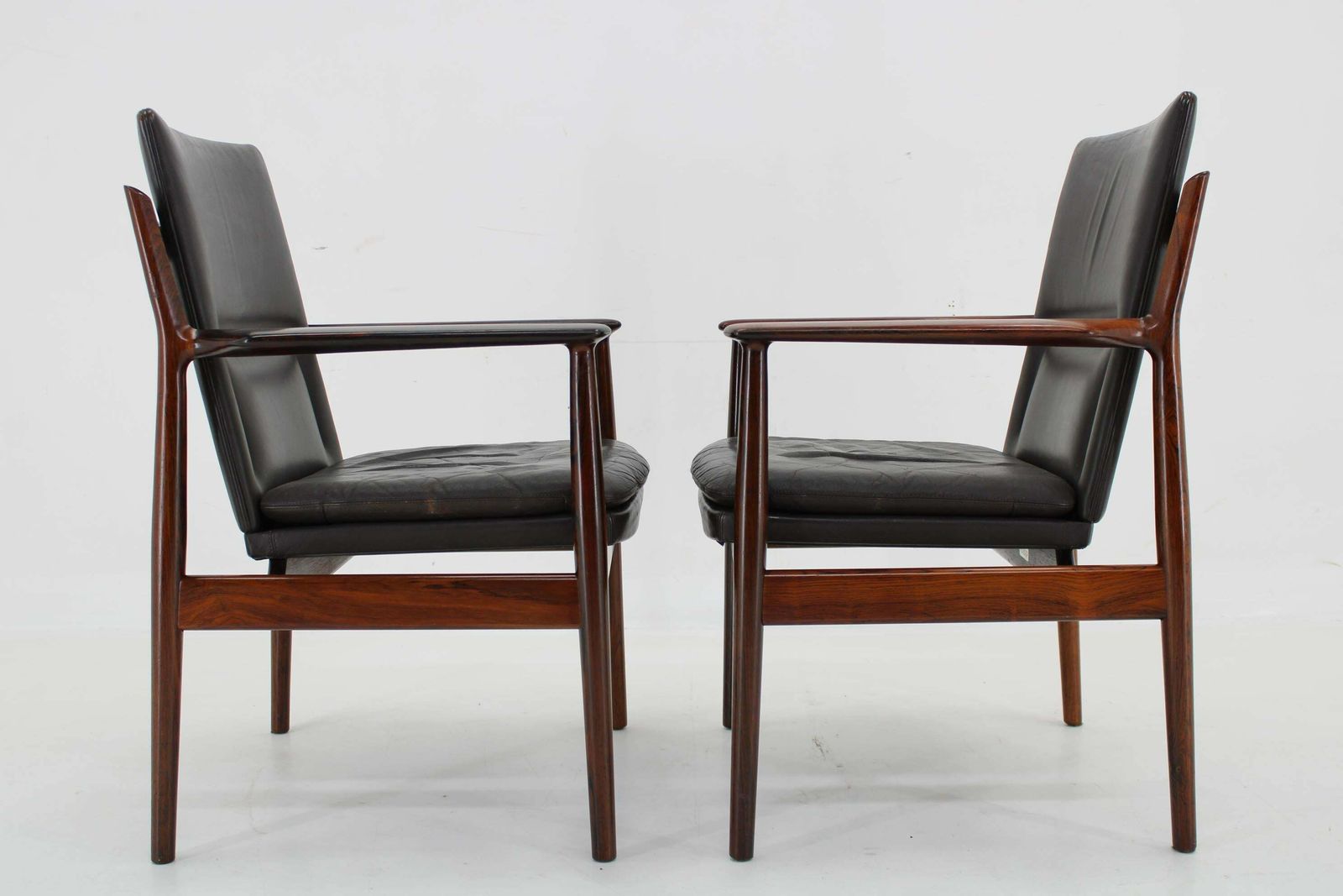 1960s Pair Of Arne Vodder 431 Armchairs By Sibast Mobler, Denmark photo vintage