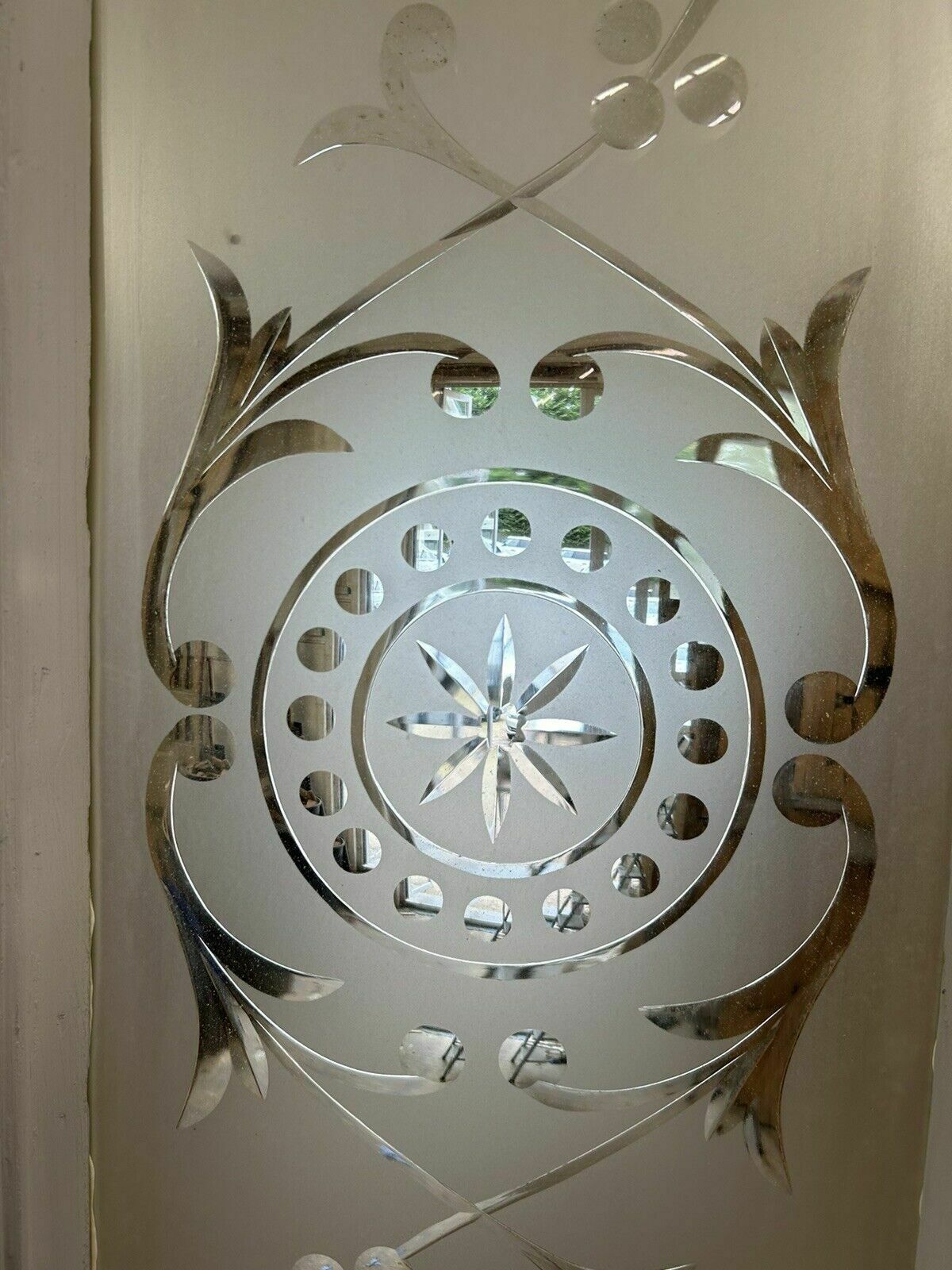 Victorian Cut Etched Glass Front Door Antique Period Reclaimed Old Wood Pine photo 2655.0
