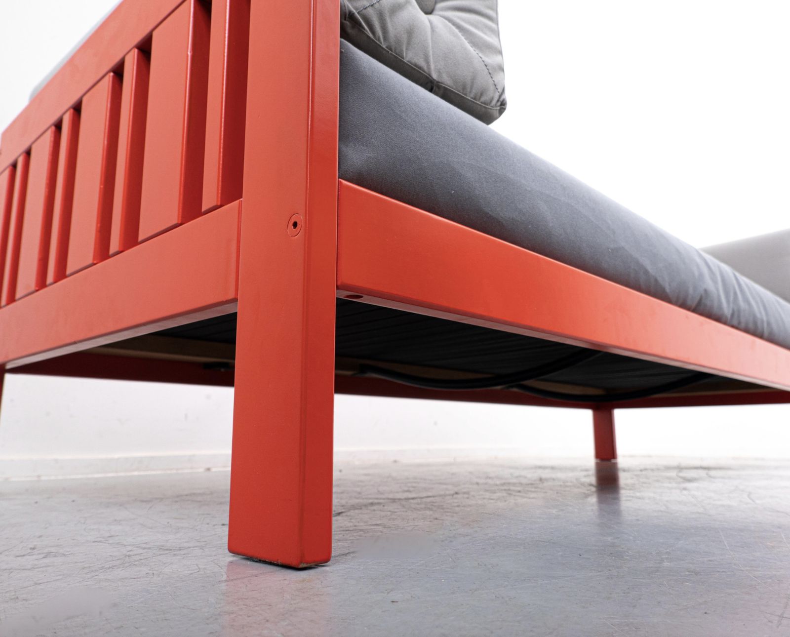 Mid Century Orange “Califfo” Sofa By Ettore Sottsass, Poltronova, Italy, 1960s photo buy