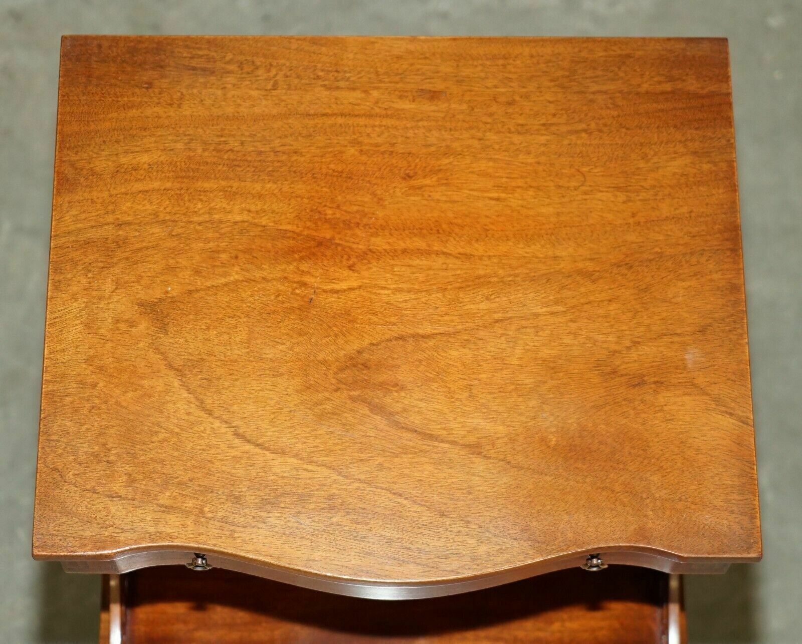 Pair Of Walnut Fret Work Carved Thomas Chippendale Sheraton Revival Side Tables photo 2750.0