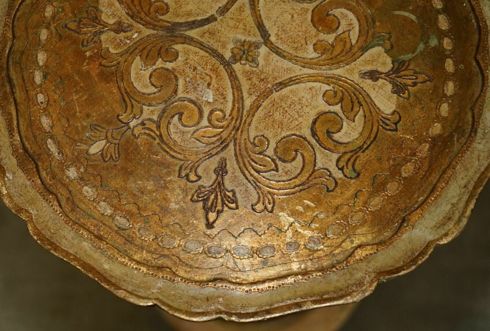 Exquisite And Highly Decorative Italian Circa 1900 Polychrome Painted Side Table photo 850.0