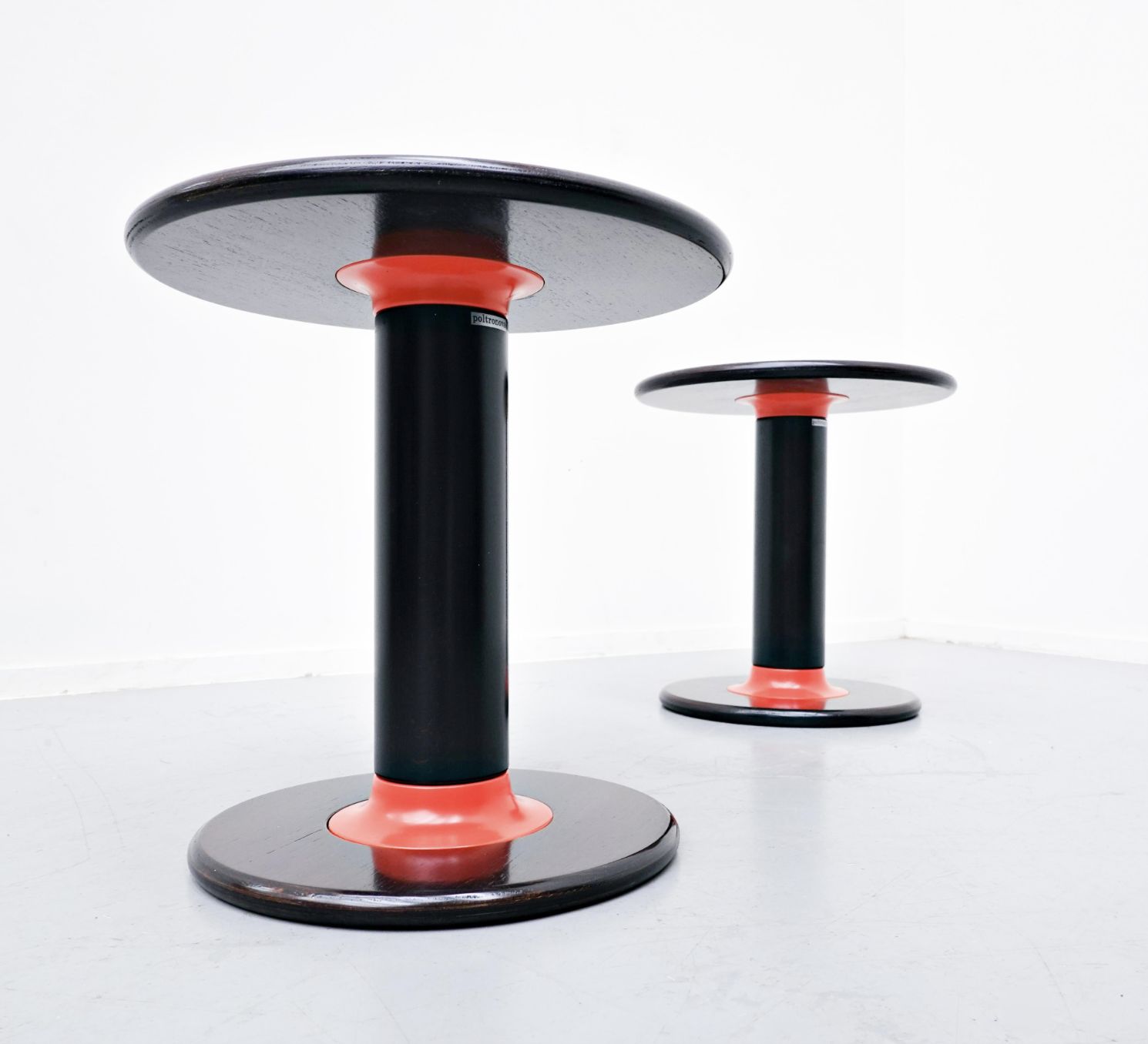 Furniture Ettore Sottsass “Rocchetto” Italian Side Tables For Poltronova, 1964 photo
