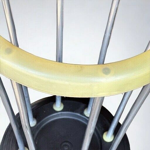 French 1970s Aluminium, Melamine And Thermoformed Plastic Umbrella Stand French Modern photo for sale