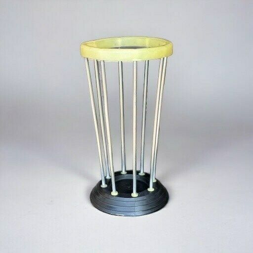 French 1970s Aluminium, Melamine And Thermoformed Plastic Umbrella Stand French Modern photo Home Decor