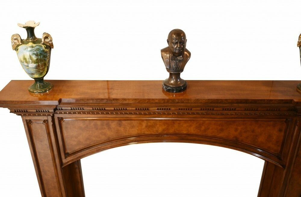 photo furniture Regency Fire Surround Fireplace Walnut Mantle