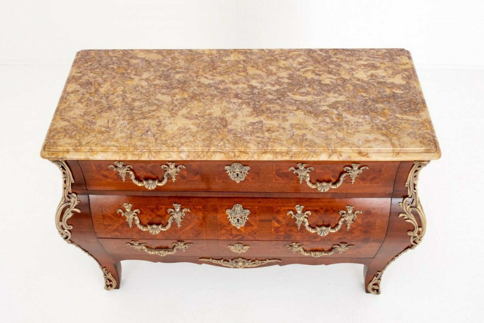 photo for sale Louis XVI Bombe Commode Antique French Chest Drawers 1900