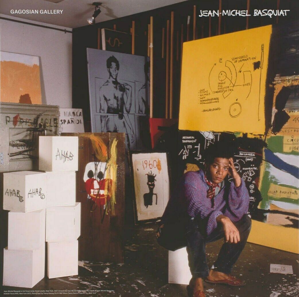 Authentic Jean Michel Basquiat Exhibition Poster   Studio Portrait   Vintage Original Museum Print Photo