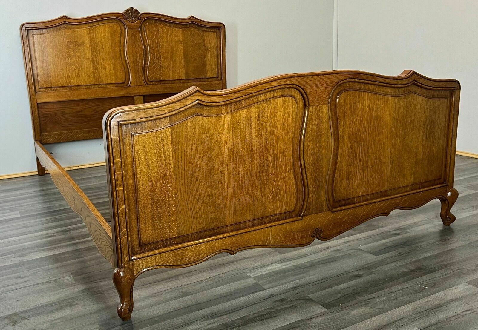 Louis XV Style Vintage French Oak Double Bed (Lot 2967)