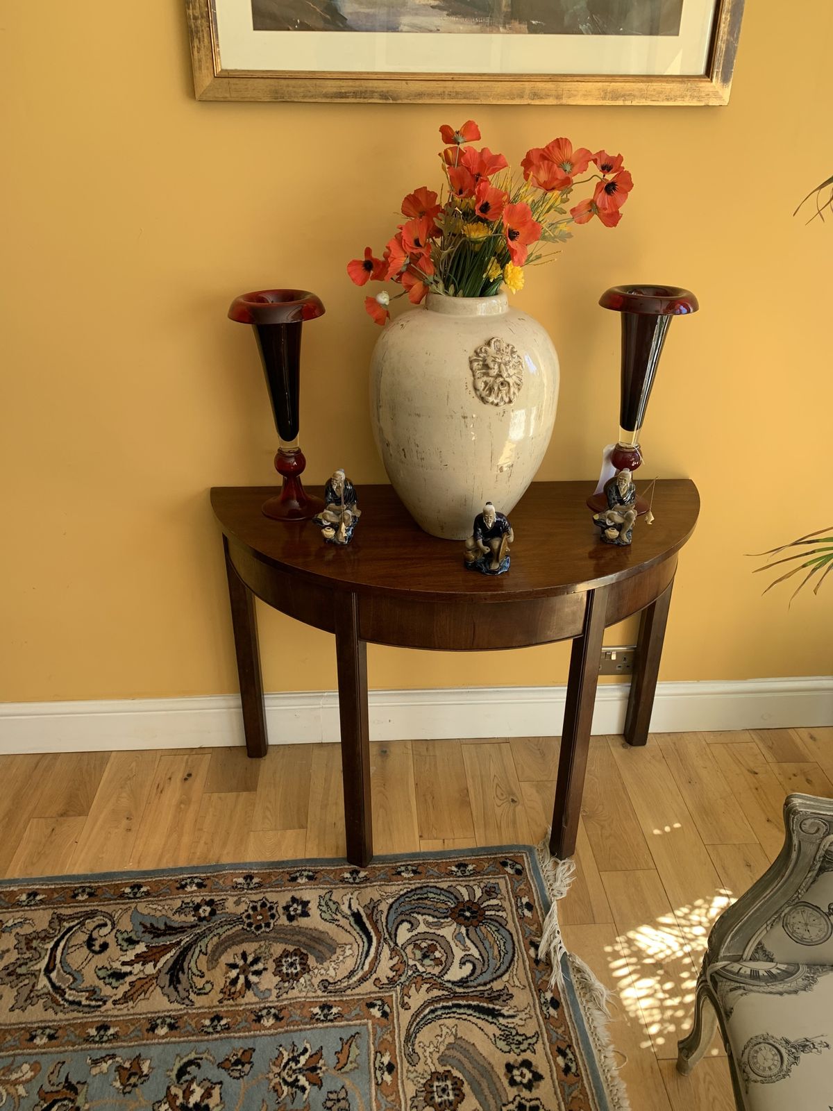 A Pair Of Georgian Mahogany Console Tables photo for sale