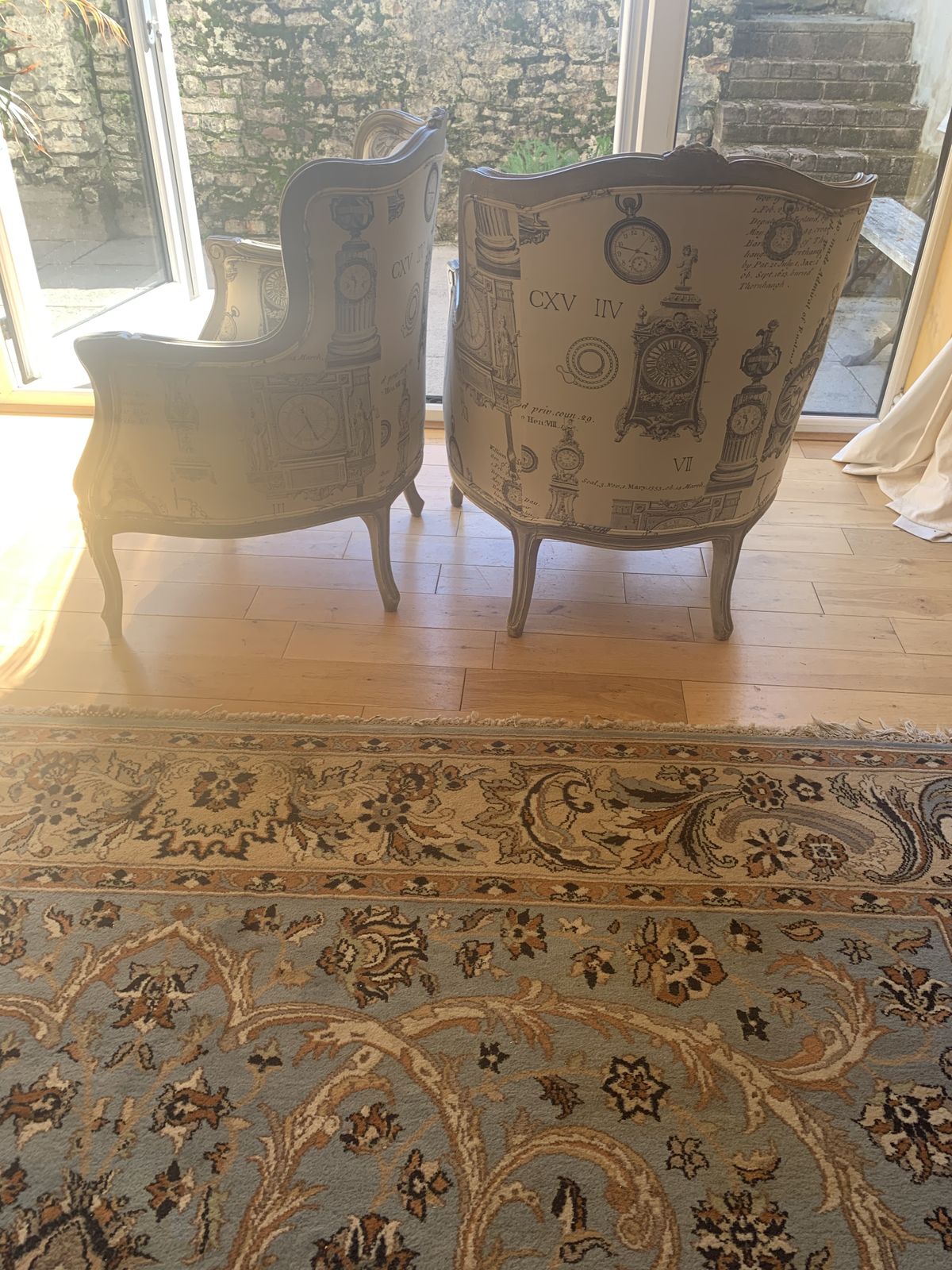 A Pair Of Laura Ashley Bergere Style Arm Chairs photo vinterior