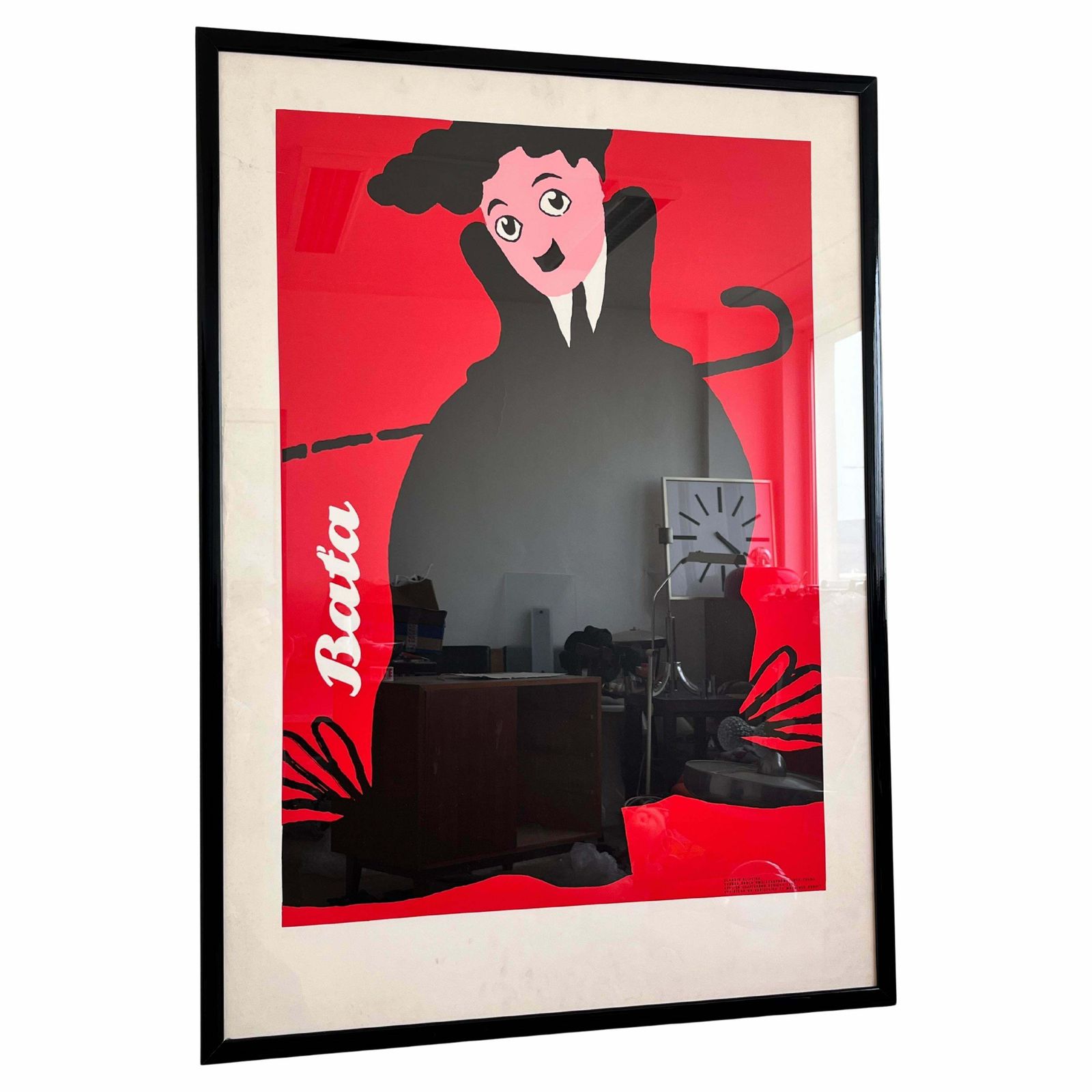 Big Original Charlie Chaplin Poster By Claudio Oliveira   Baťa , 1992 photo vinterior