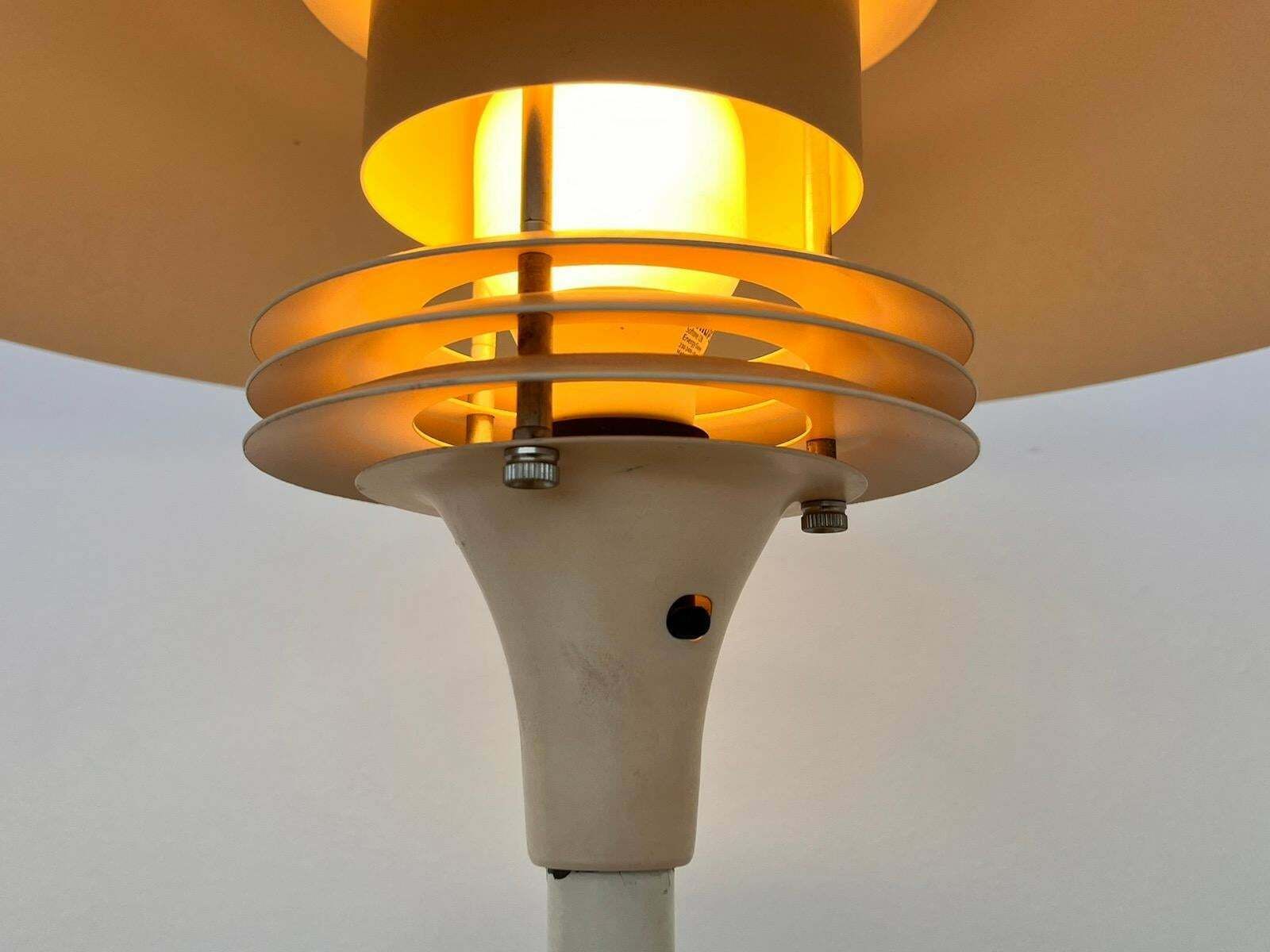 Rare Midcentury Floor Lamp In Style Of Poul Henningsen, Denmark, 1960s photo vinterior