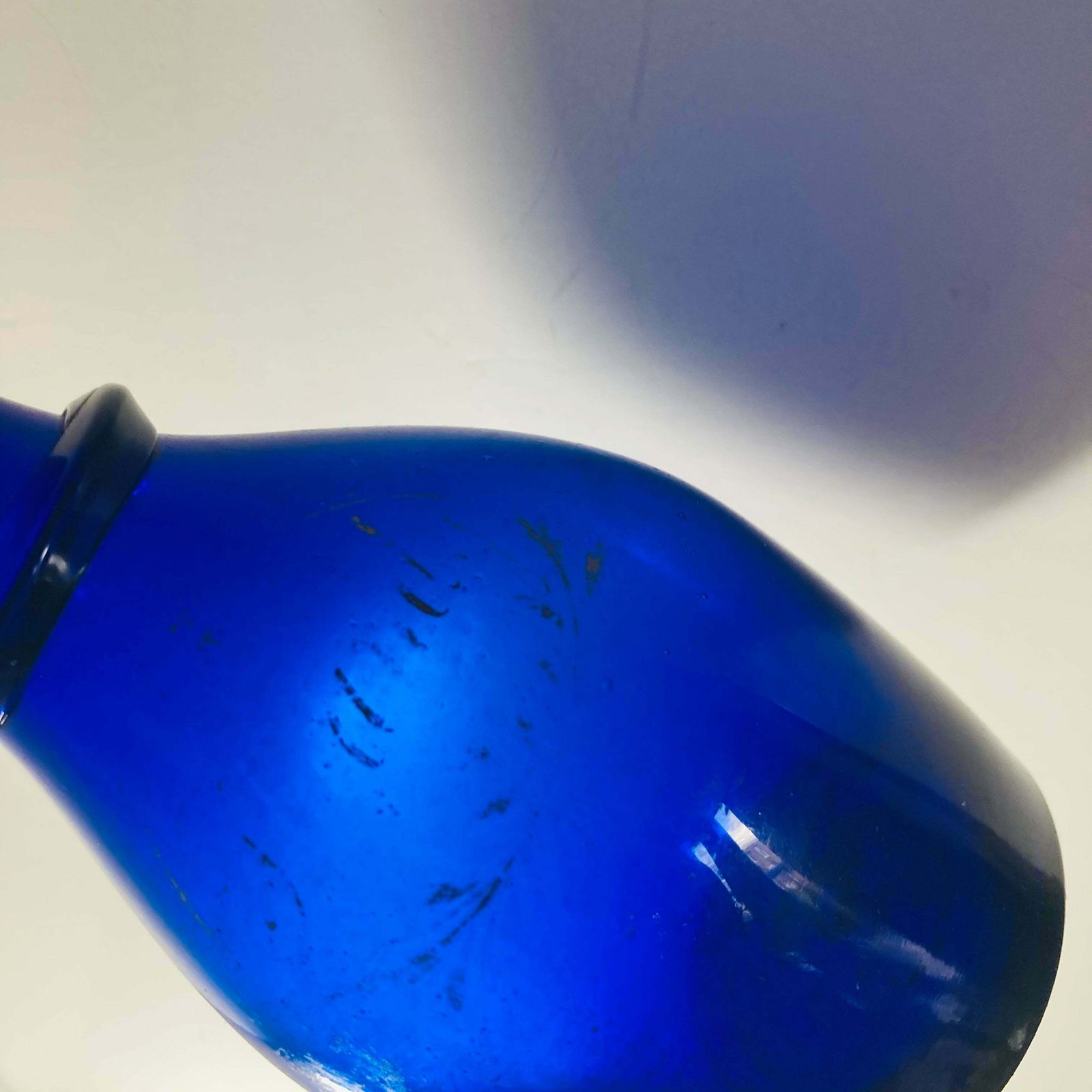 120.0 Antique Bristol Blue Brandy Decanter photo