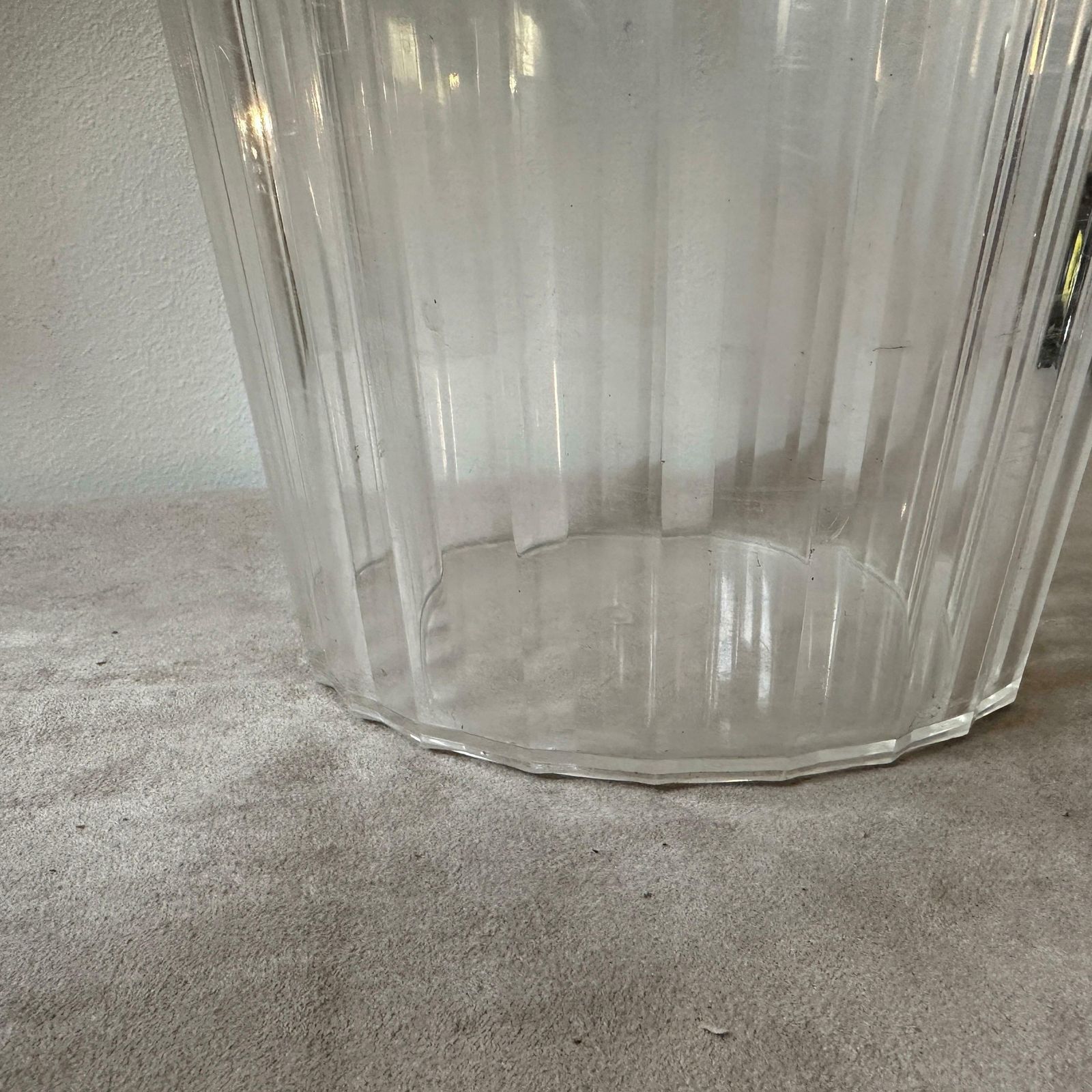 1970s Modernist Clear And Gold Plexiglass French Wine Cooler By Gosset photo Home Decor