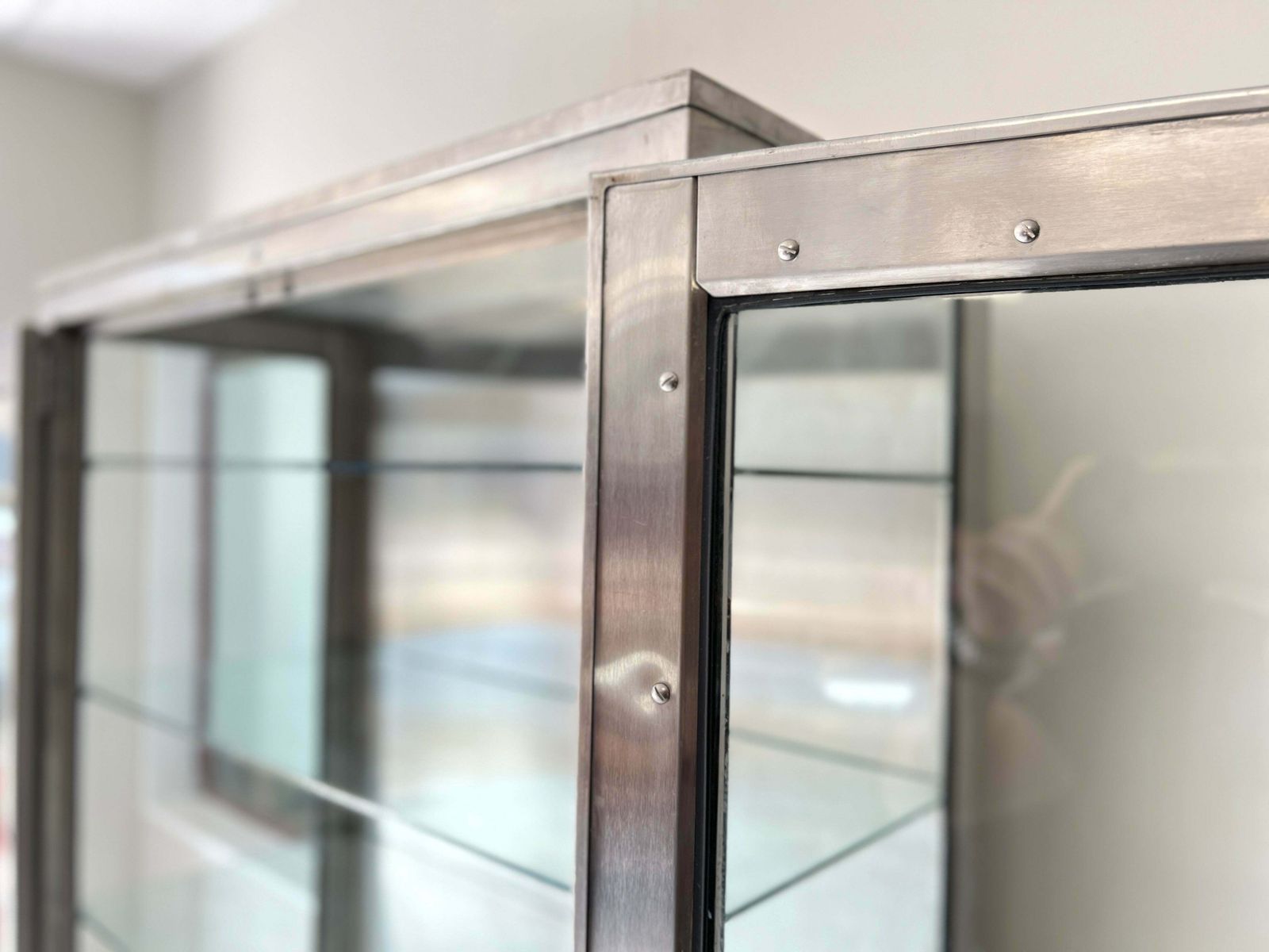 20th Century Stainless Steel & Glass Medical Cabinet photo 1795.0