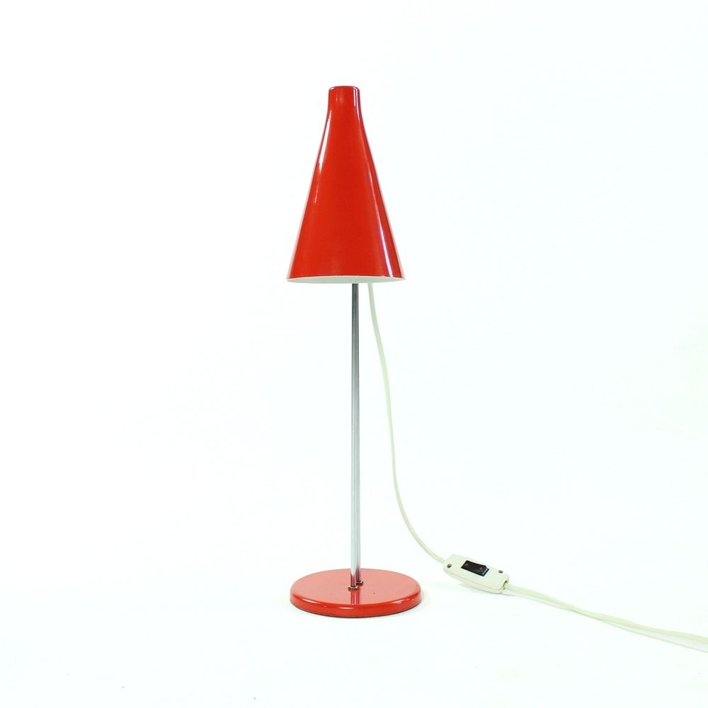 photo furniture Red Midcentury Table Lamp By Josef Hurka For Lidokov, Czechoslovakia 1960s