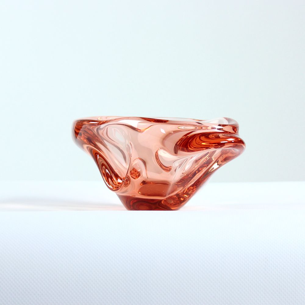 Art Glass Bowl By Josef Hospodka For Sklarny Chribska, 1960s photo furniture