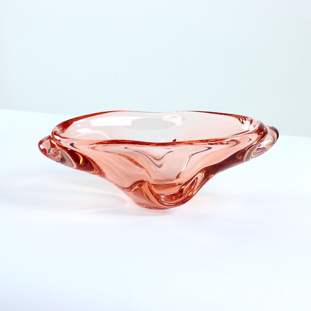 Art Glass Bowl By Josef Hospodka For Sklarny Chribska, 1960s photo for sale