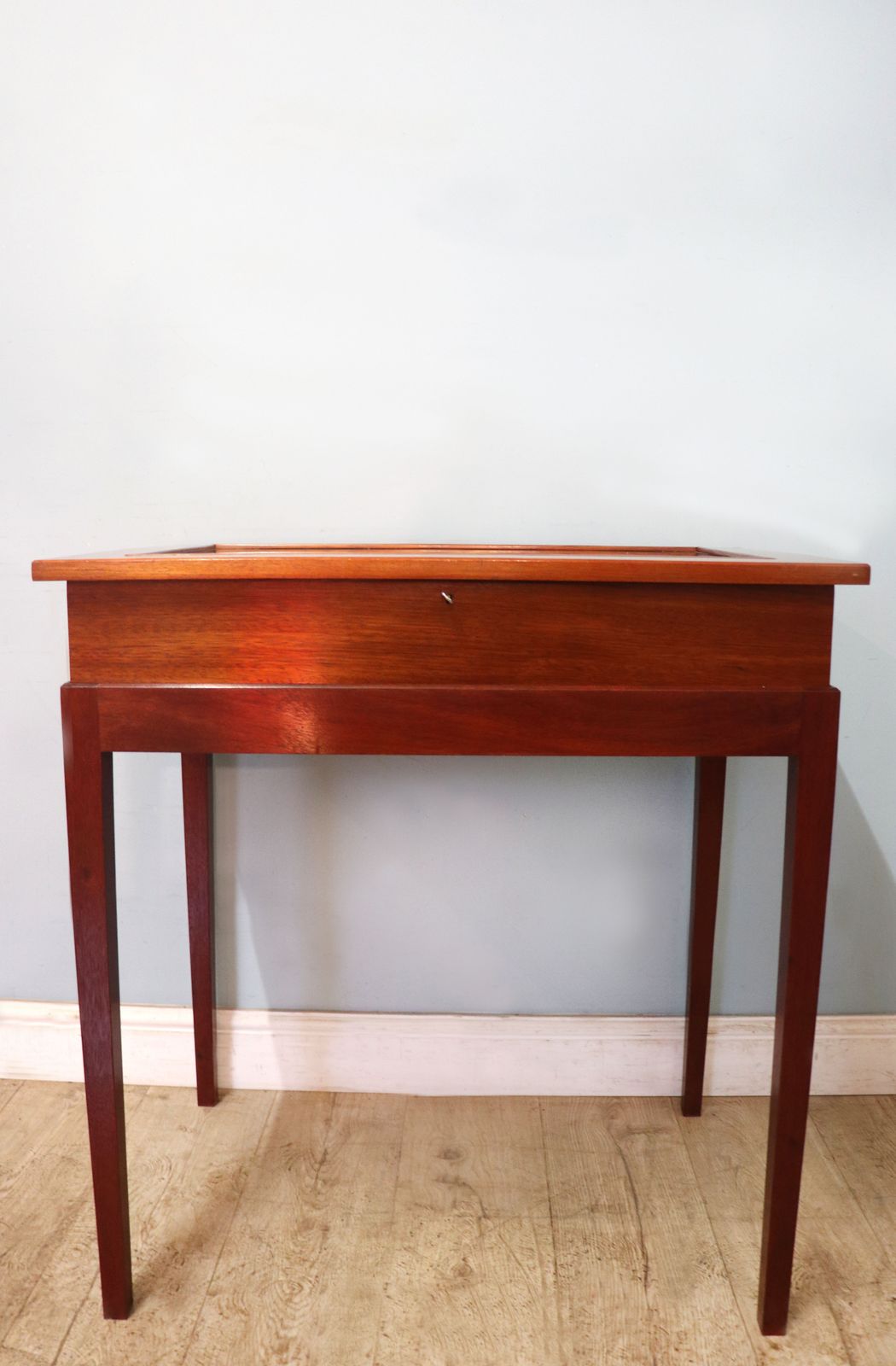 A Superb Bijouterie Display Table, Hand Sign Written With The Famous Rolex Watch Emblem. photo furniture