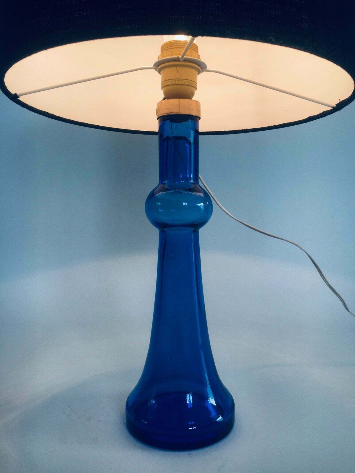 photo furniture Midcentury Design Blue Glass Table Lamp By Nanny Still For Raak, Netherlands 1960's