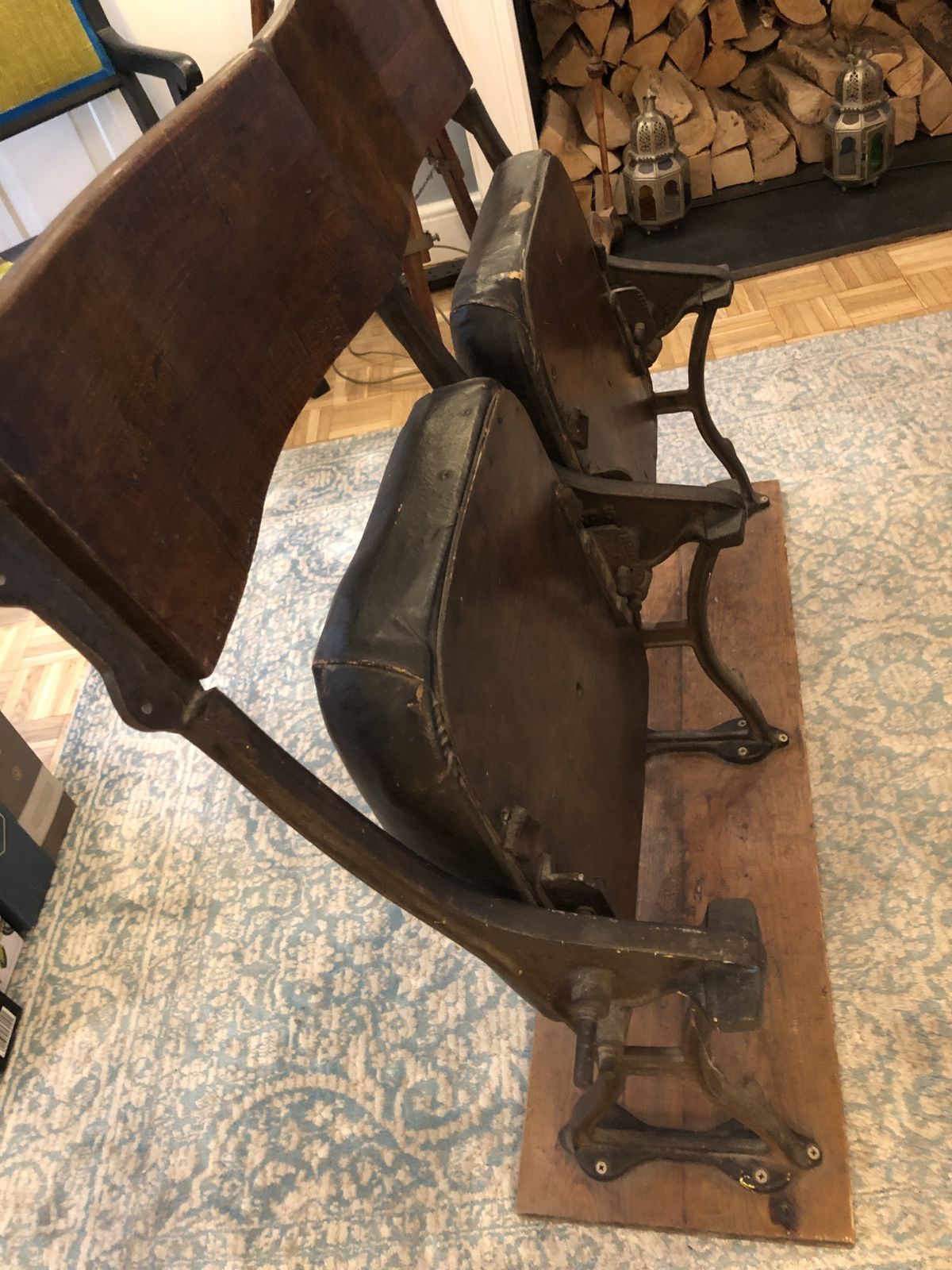 Pair Of Original 1930s Cinema Seats photo furniture