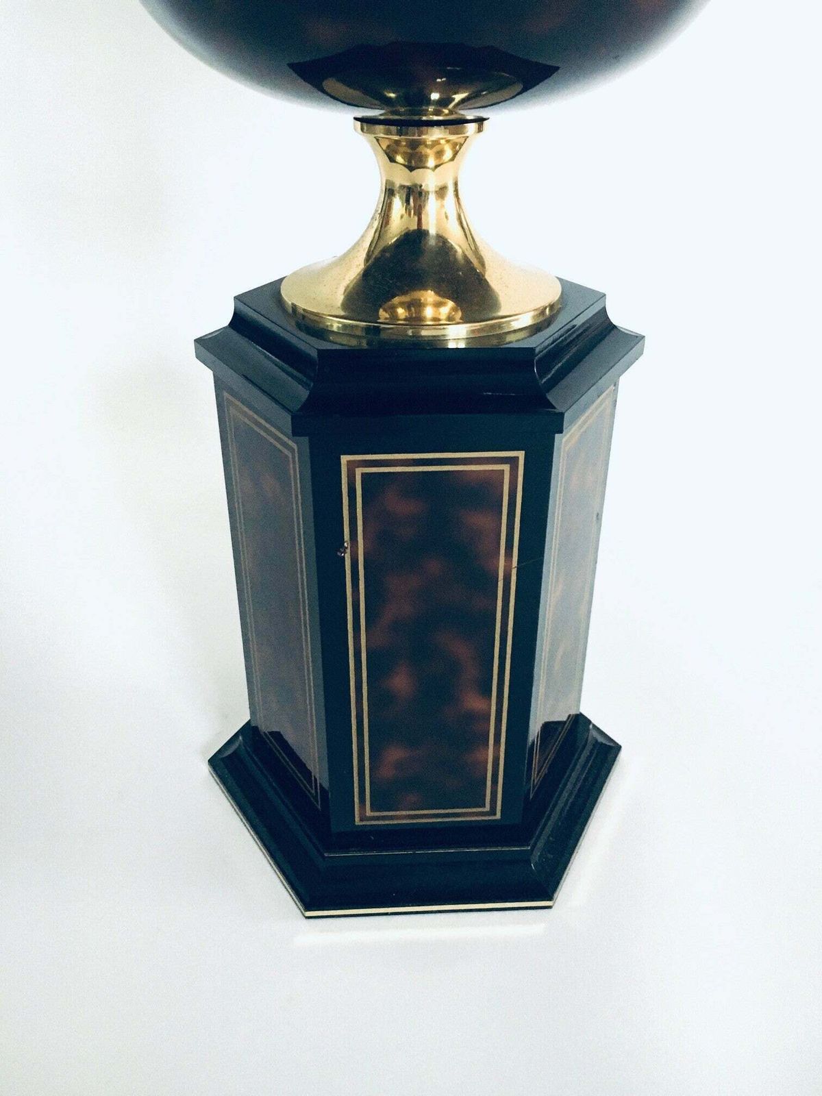 photo buy Hollywood Regency Design "Nadym" Xl Table Lamp By Le Dauphin, France 1970's