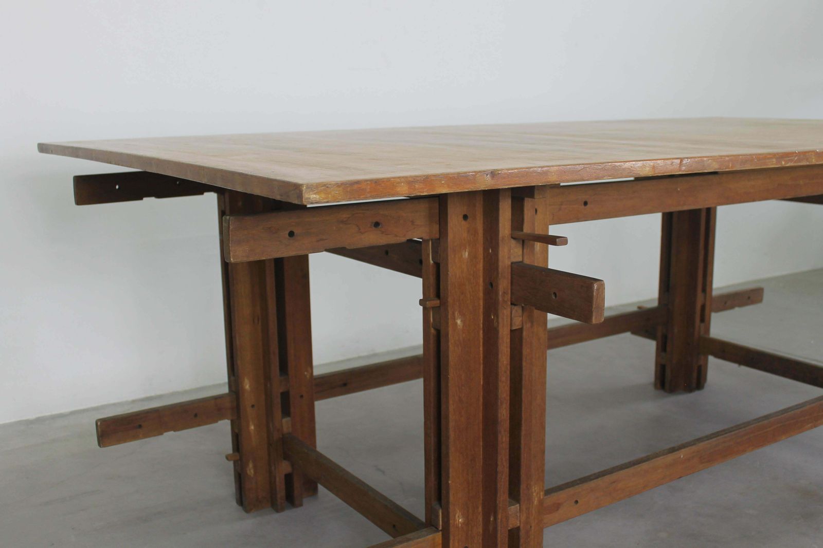 Giuseppe Rivadossi High Table In Wood Oak Wood By Officina Rivadossi, 1970s photo 6867.0