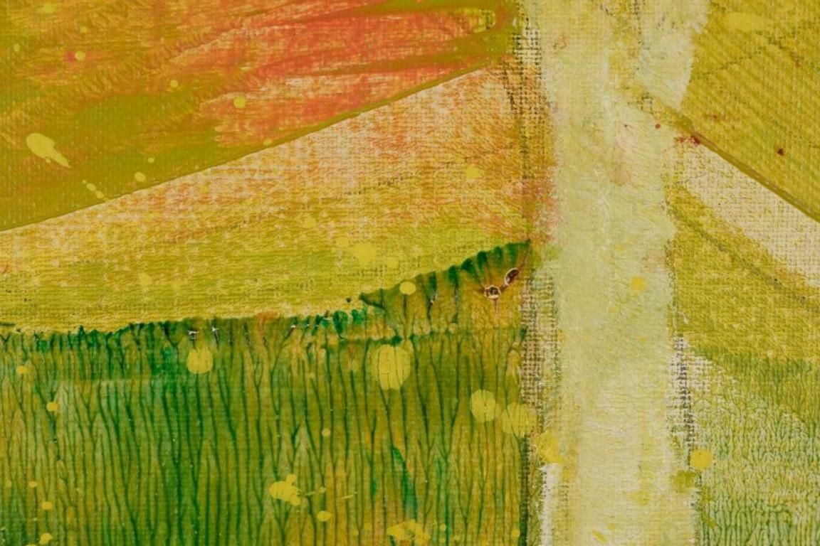 Sture Wickström, Swedish Artist. Oil On Canvas. Modernist Landscape $900 photo vinterior