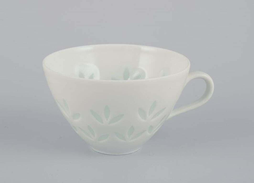 Friedl Kjellberg For Arabia. Set Of Four Coffee Cups With Saucers. photo for sale