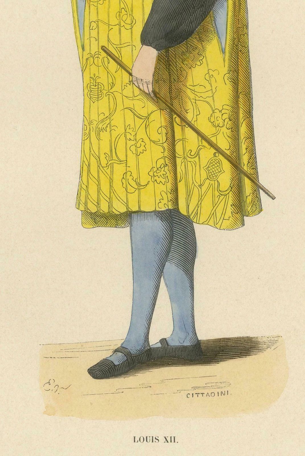 Louis XII: The Prudent King In Regal Attire, 1847 photo for sale