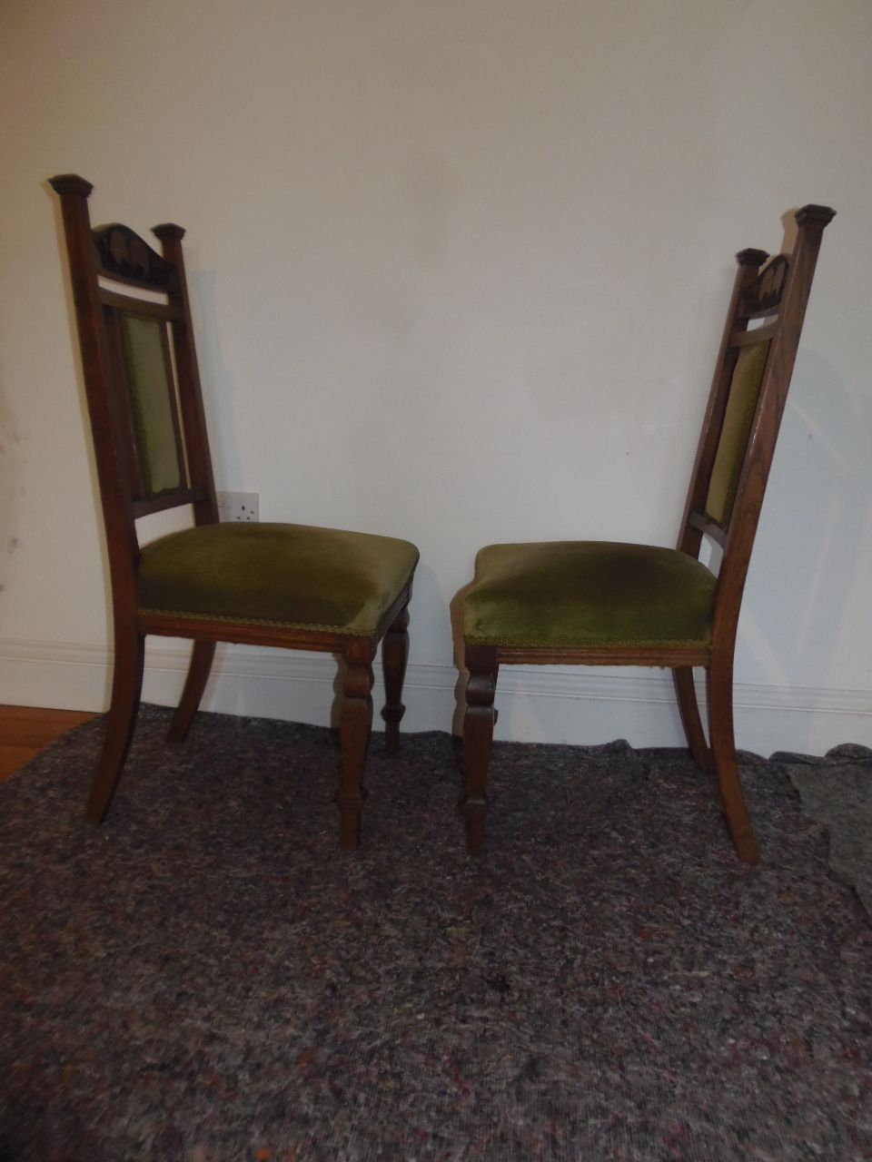 Arts And Crafts Set Of Six Chairs  . photo buy