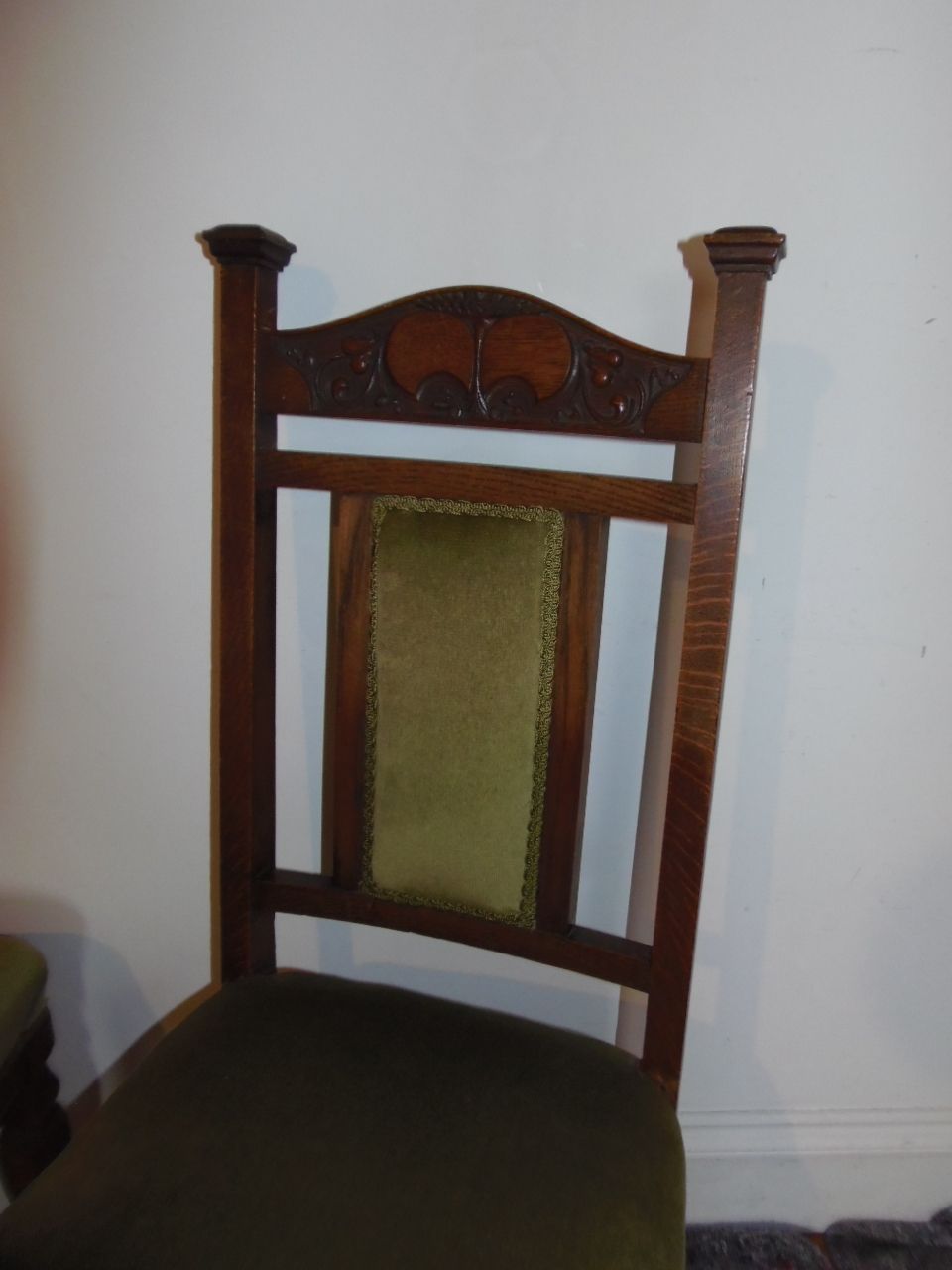 Arts And Crafts Set Of Six Chairs  . photo vintage