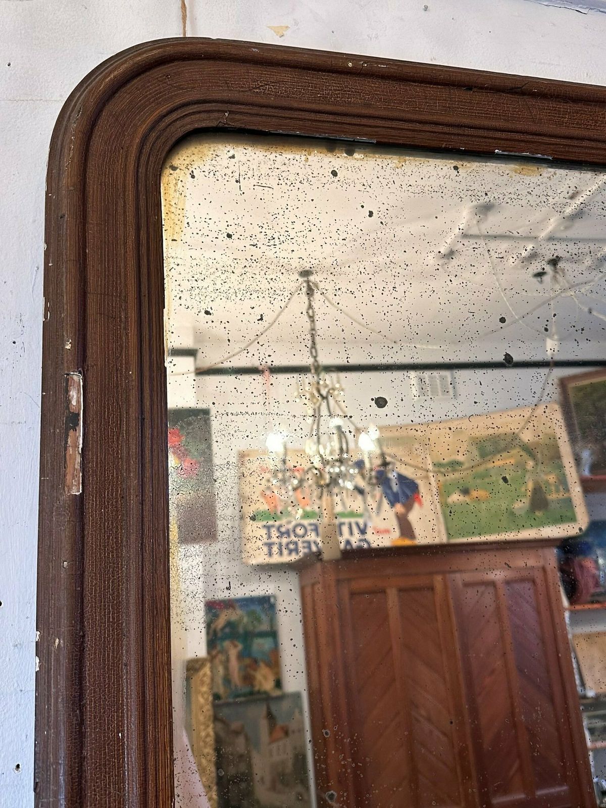 Antique Louis Phillipe Arched French Mirror C.1850 photo furniture