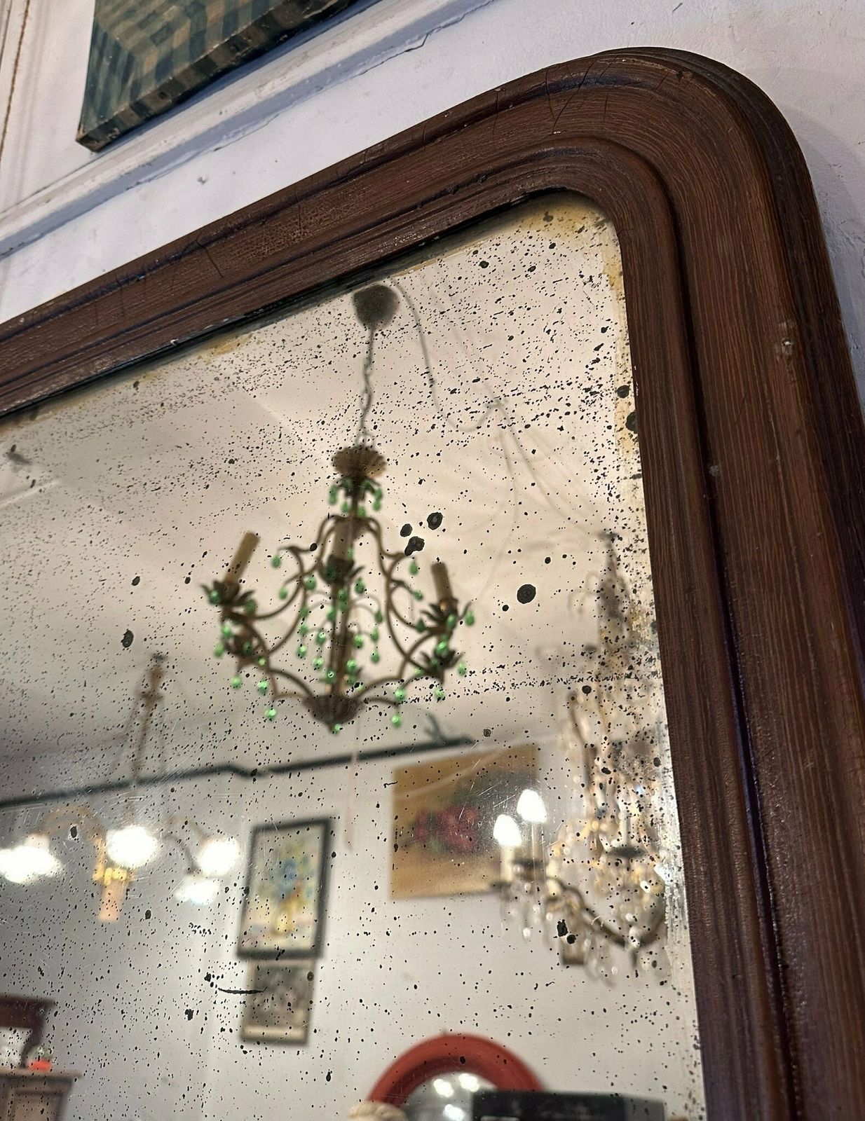 Antique Louis Phillipe Arched French Mirror C.1850 photo for sale