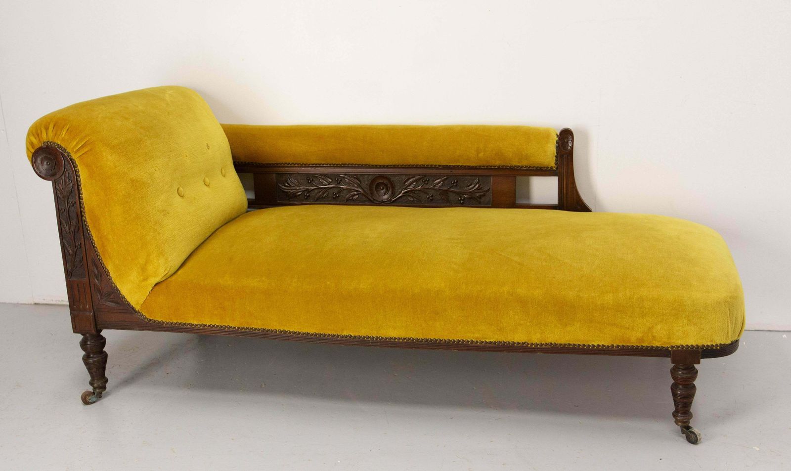 French Louis Philippe Bench Seat Wood Sofa Or Banquette French 19th Midcentury photo furniture