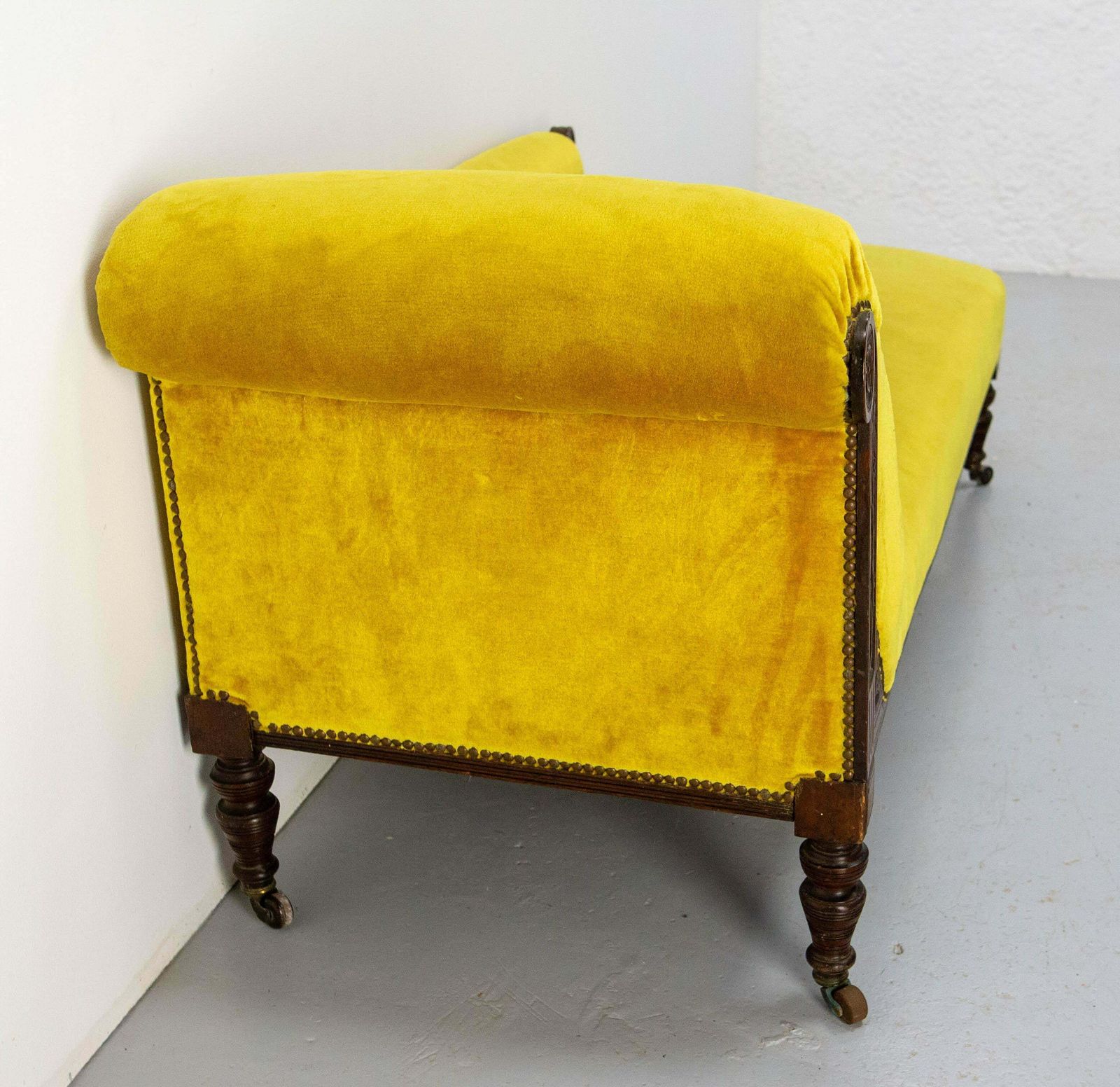 French Louis Philippe Bench Seat Wood Sofa Or Banquette French 19th Midcentury photo Furniture