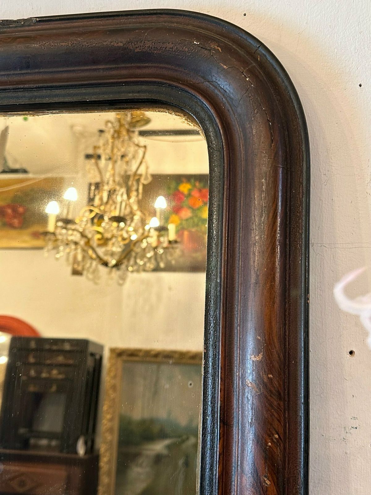 Antique Louis Phillipe Arched French Mirror C.1850 photo furniture