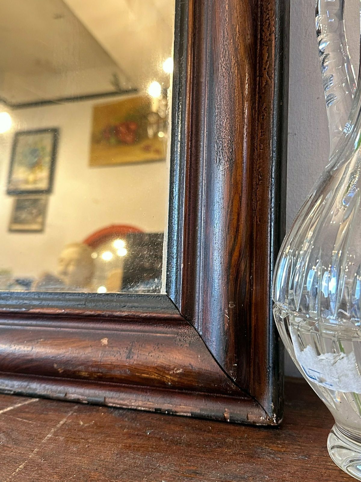 Antique Louis Phillipe Arched French Mirror C.1850 photo 213.0