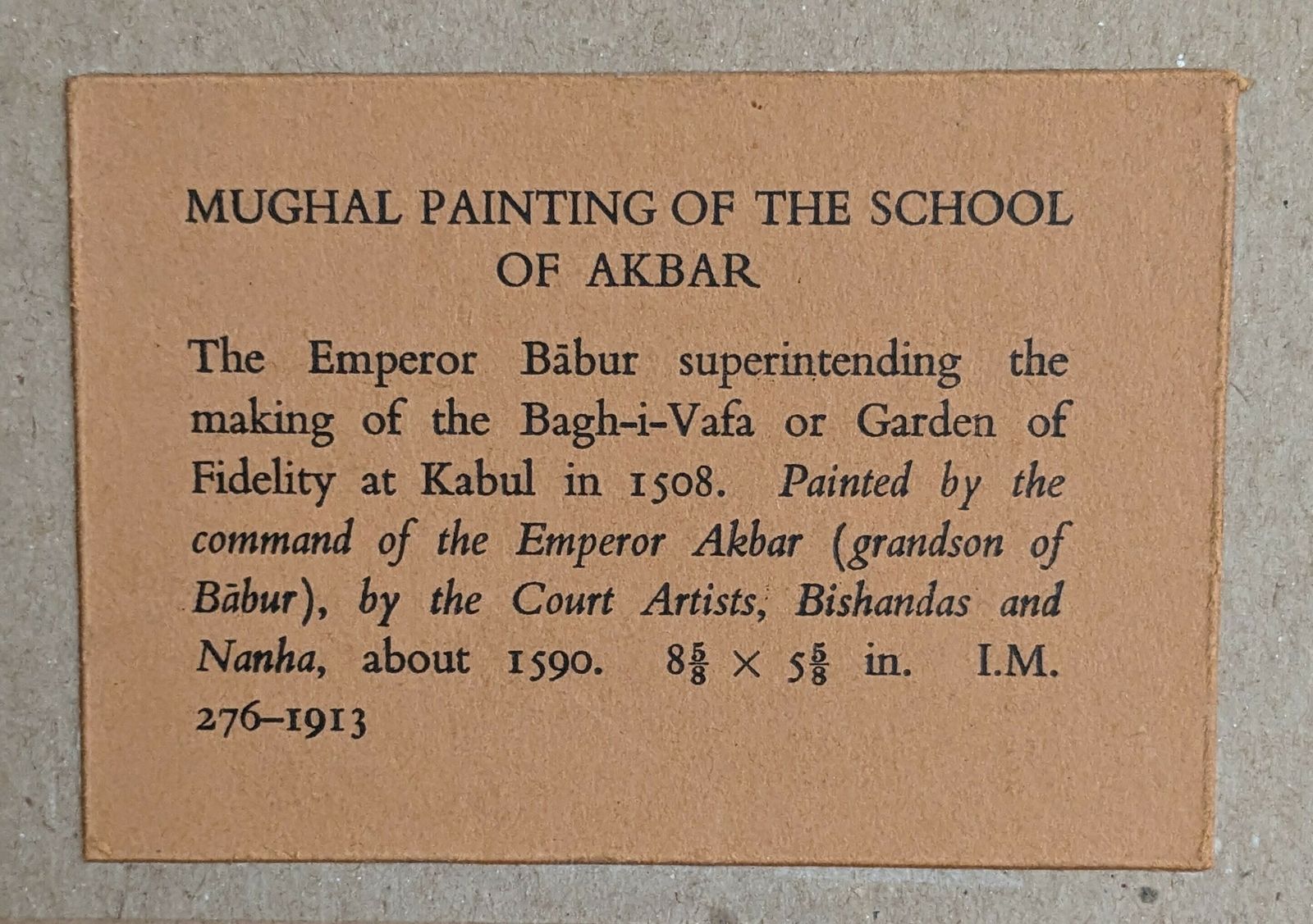 Vintage Framed Print Of 16th Century Miniature Painting Of Mughal Emperor Babur photo 280.0