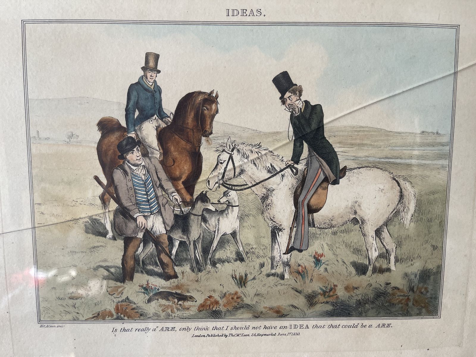 Art Henry Alken Set Of 8 Lithographs From His 1830 'Ideas' Series photo