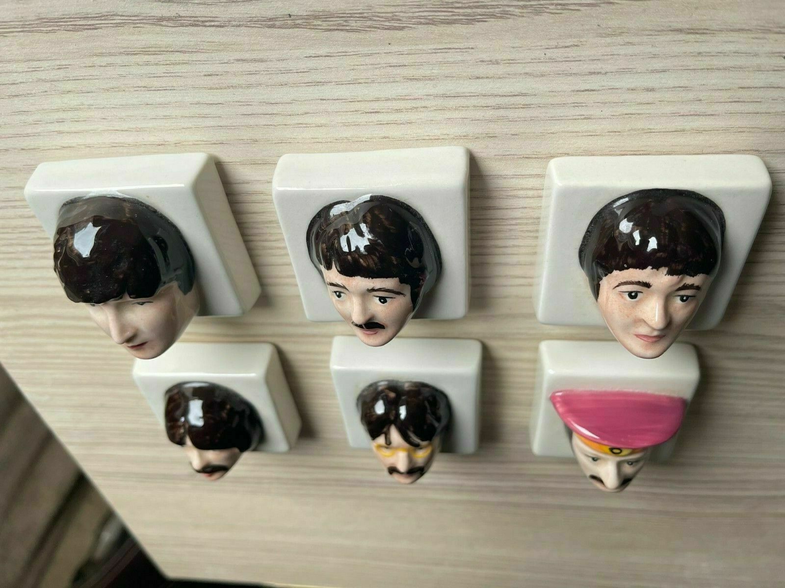 6 Lorna Bailey Beatles Story Fridge Magnets photo for sale