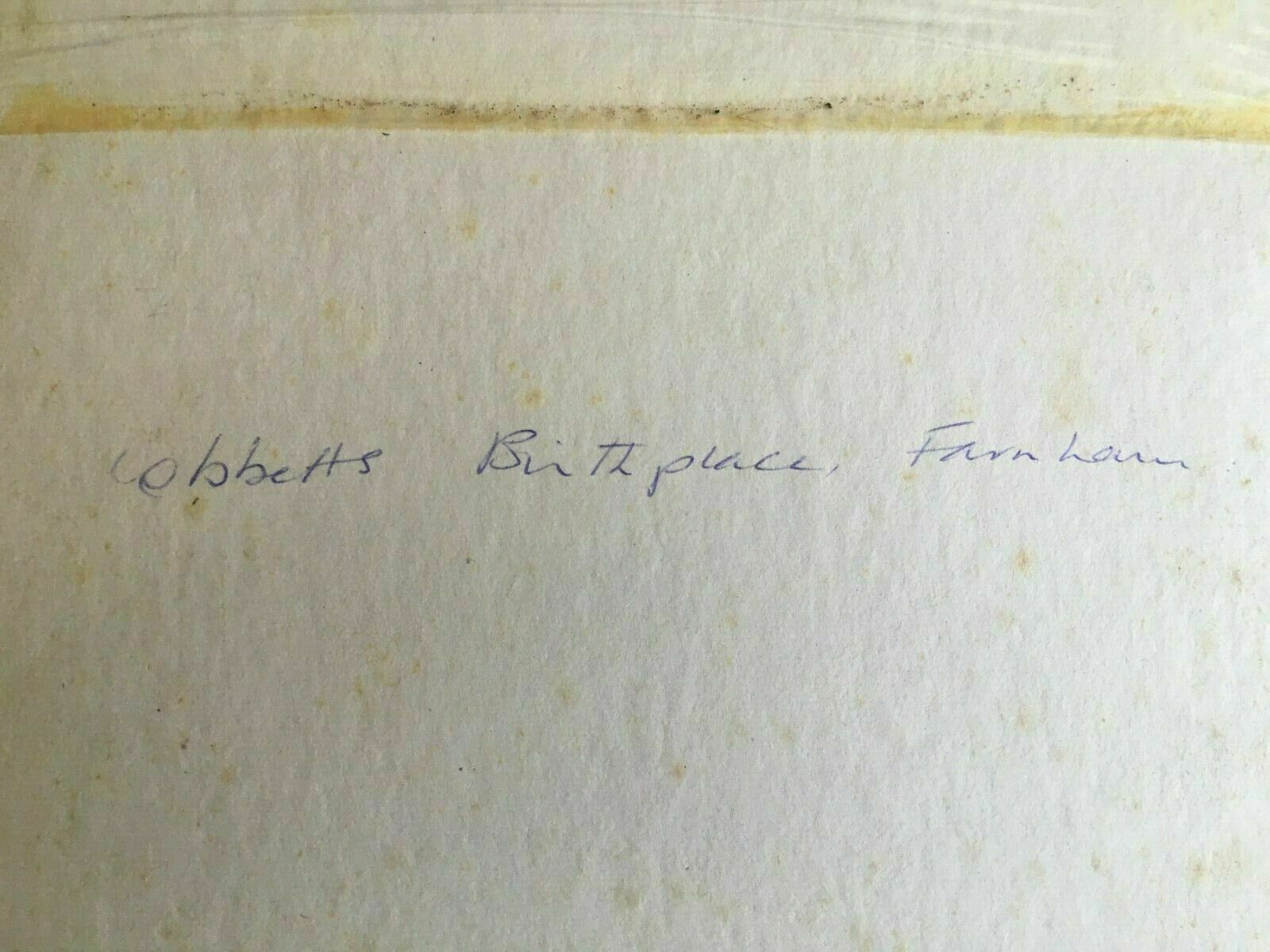 Lithograph Of 'Cobbetts Birthplace, Farnham' photo Art