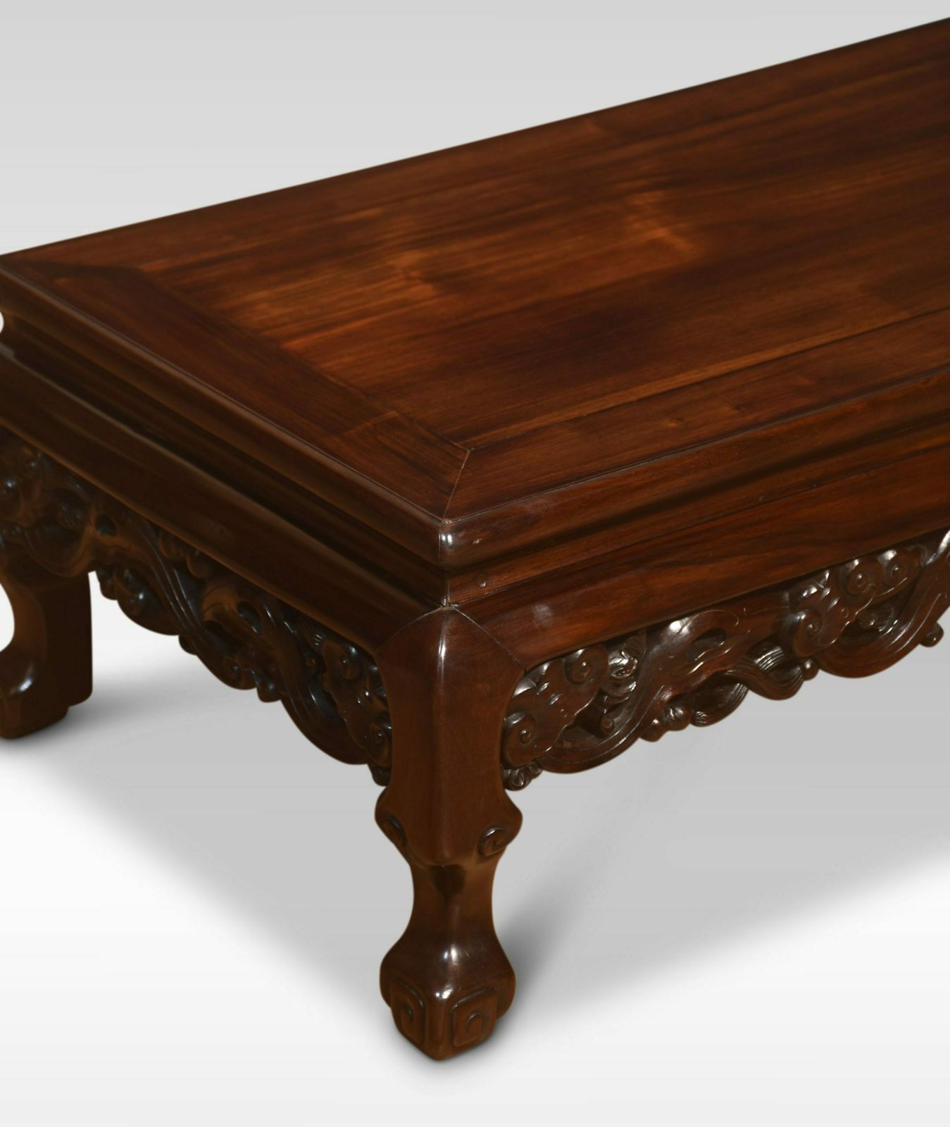 Pair Of Chinese Hardwood Low Coffee Tables photo Furniture