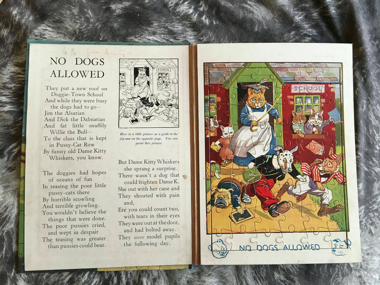 Vintage Book The Jolly Jigsaw Book 1st Edition 1938 photo for sale