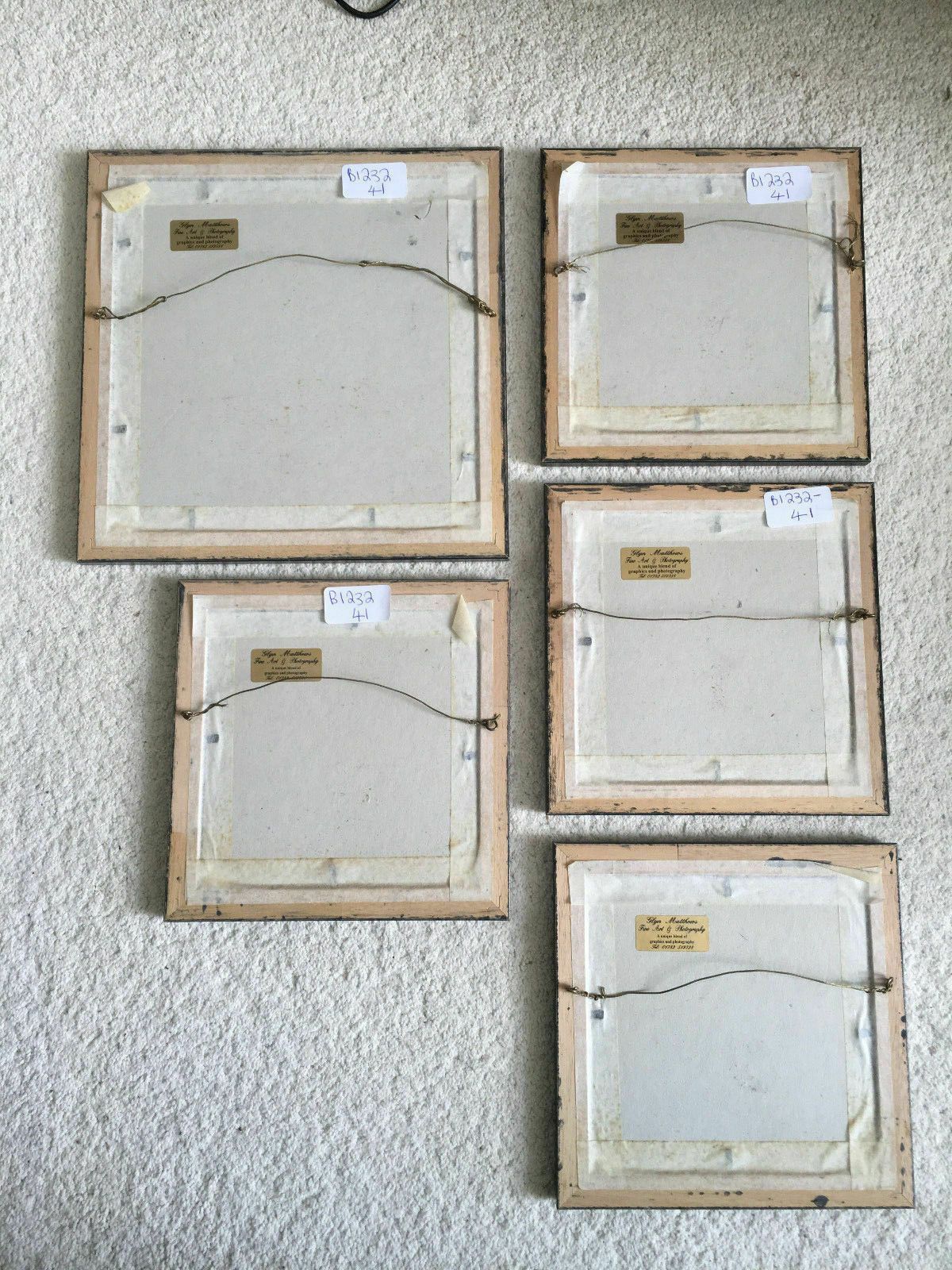 5 Framed Glyn Matthews Limited Edition Photo Graphic Prints photo furniture