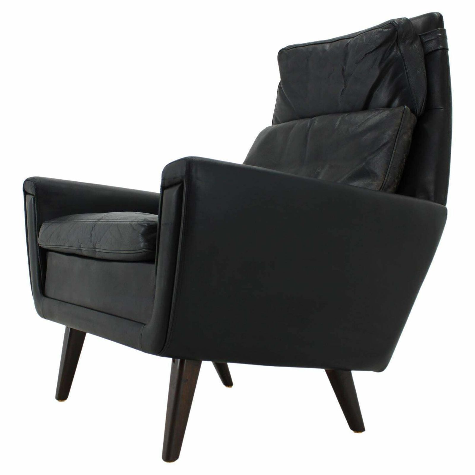 1970 Leather High Back Armchair , Denmark