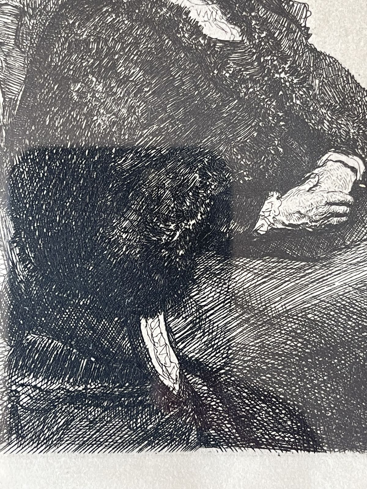 Reproduction Rembrandt Etching Of His Mother From 1631 photo vinterior
