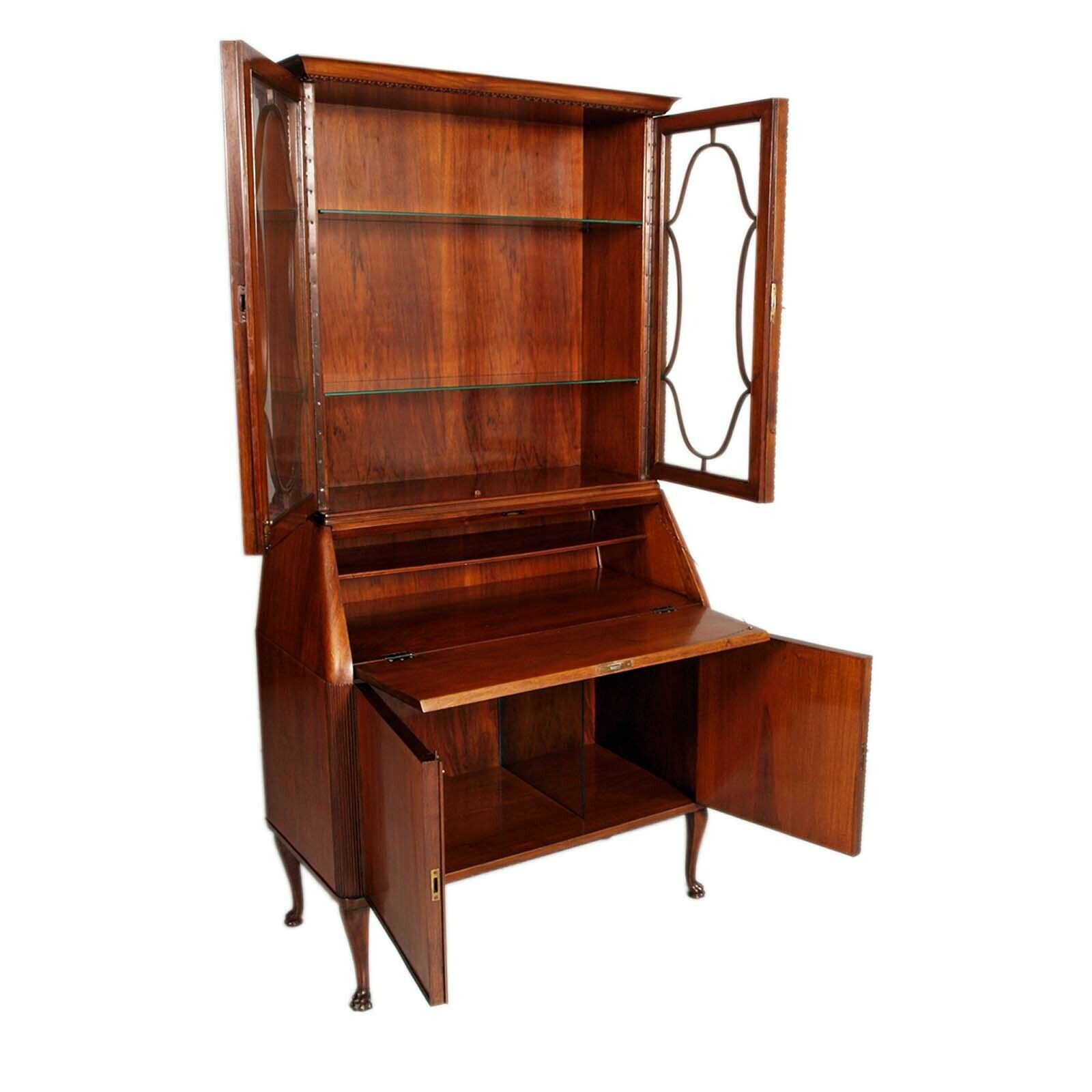 Midcentury Italian Bureau Bookcase Trumeau By Guglielmo Urlich Per Ar Ca Milano photo vinterior
