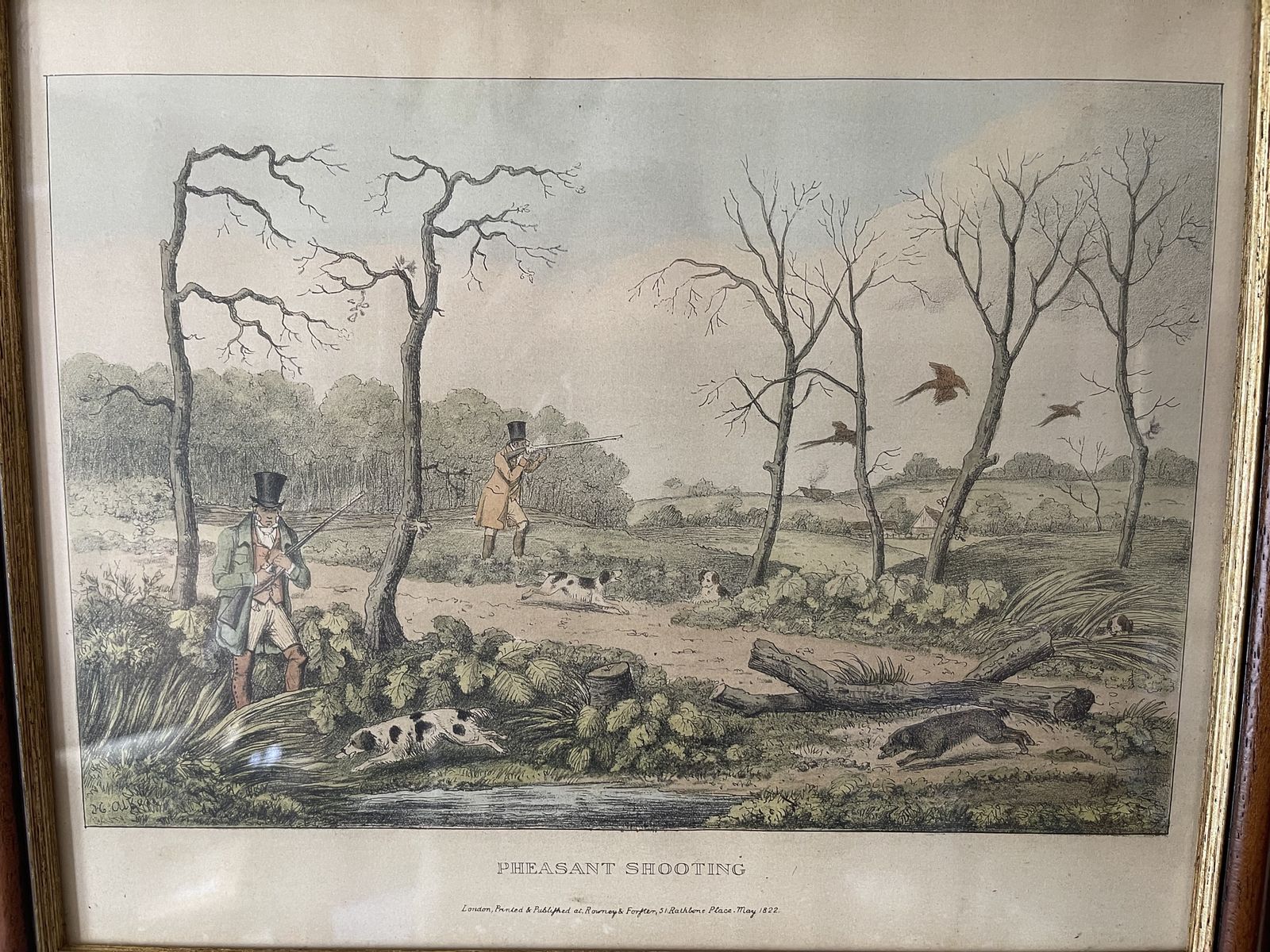 360.0 Henry Alken Full Set Of Lithographs From His May 1822 'Four Sporting Subjects' Series photo