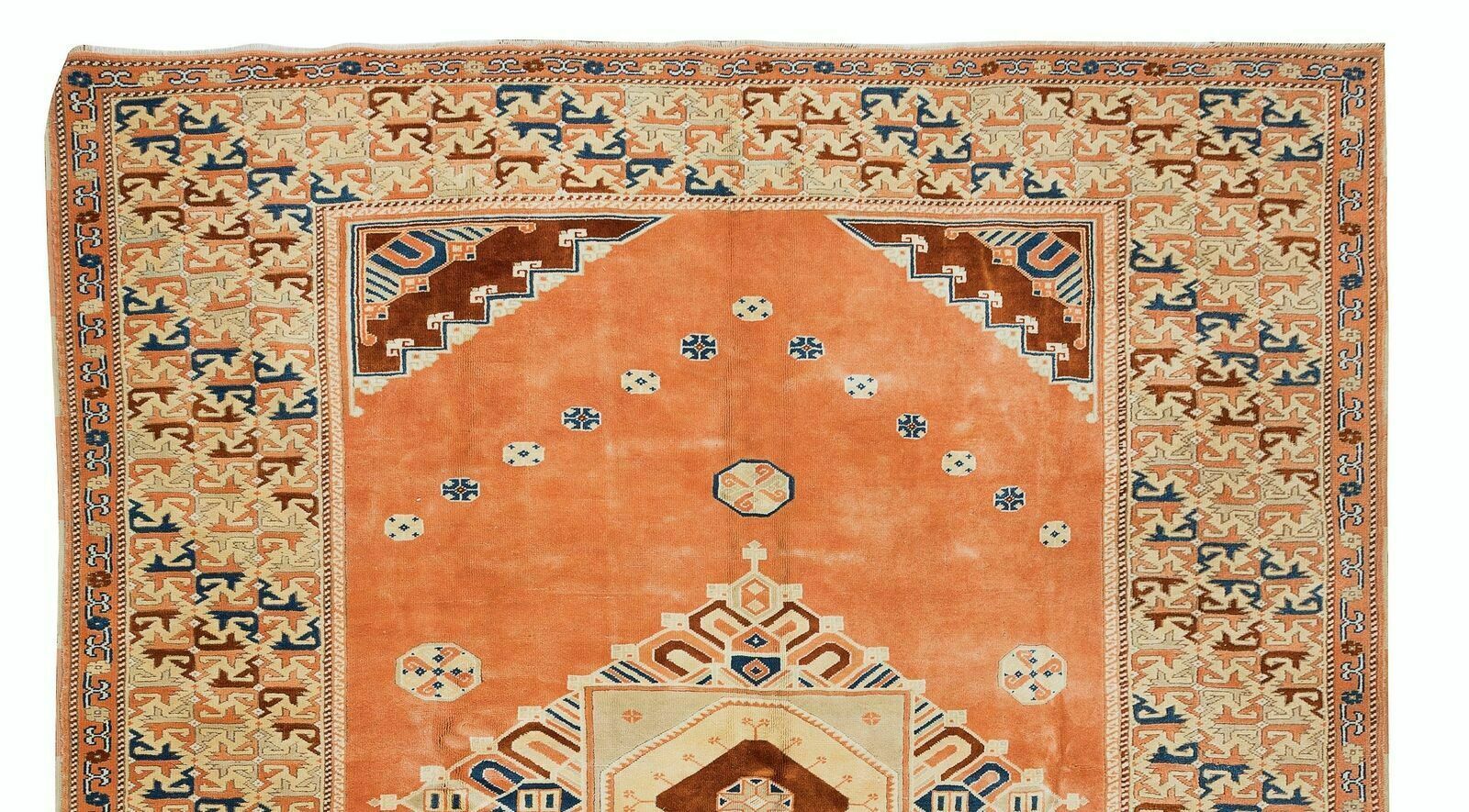 8.2x9.7 Ft One Of A Kind Turkish Rug, Traditional 20th Century Handmade Carpet photo Textiles